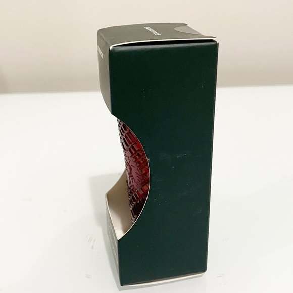 STARBUCKS 2022 Holiday Burgundy Jeweled Keychain Mini Tumbler Ornament - Picture 2 of 5